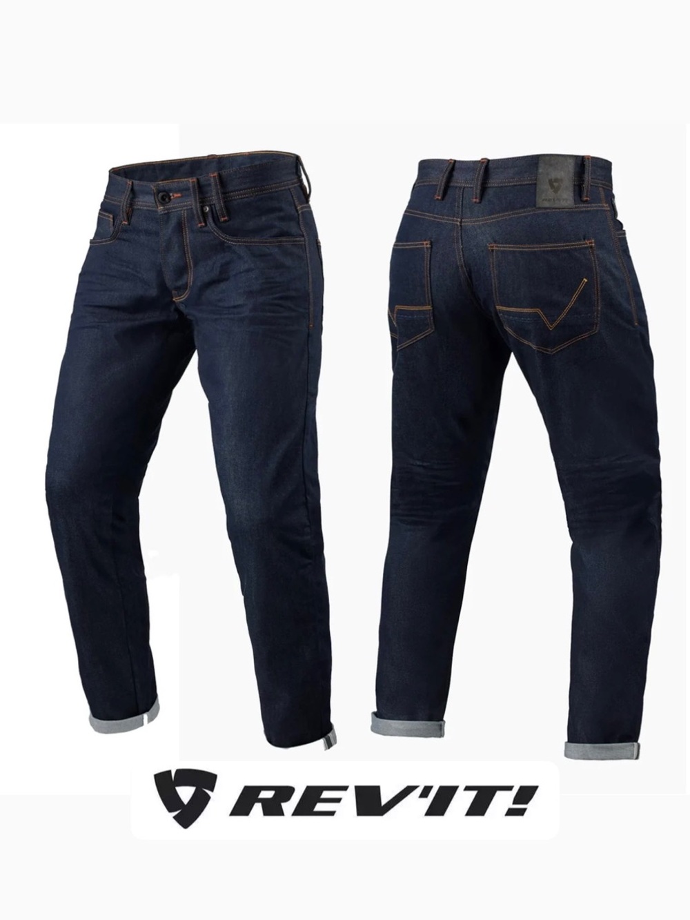 Rev’it! Men’s Lewis Selvedge TF Motorcycle Jeans - Size 36